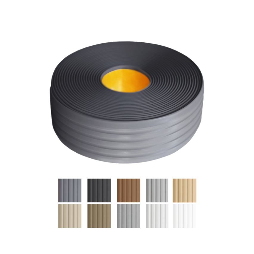 Bandă antiderapantă din PVC Autoadezivă, benzi antiderapante pentru scări, protecție antiderapantă, 5m, gri închis