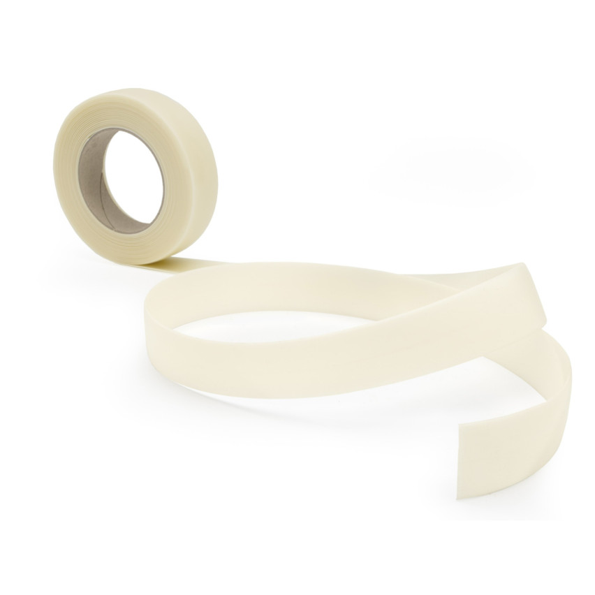 Profile PVC fotoluminiscente autoadezive, bandă de siguranță care luminează în întuneric, alb, 30 mm, 5 m