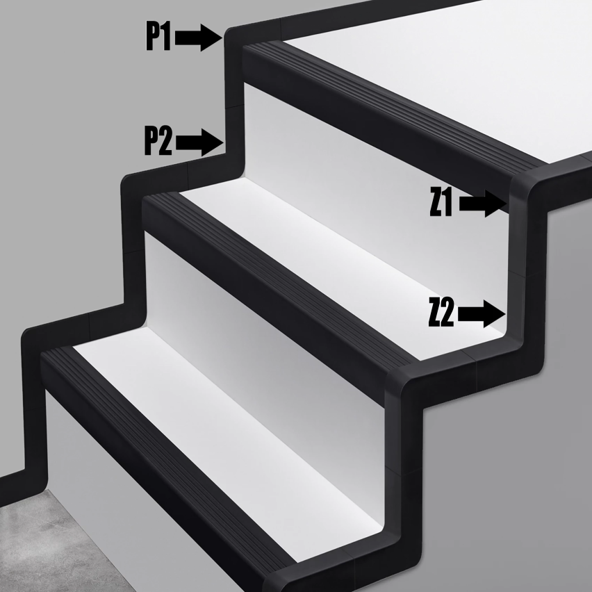 Element de colț Z1, bronz