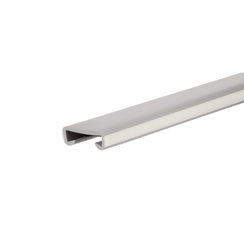 Balustradă din PVC, balustradă pentru scări, balustradă pentru scări, FOTO, 40x8mm, gri, 1m