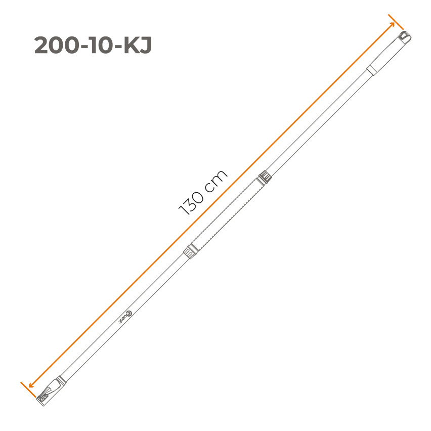 Coada telescopică din aluminiu – sistem de grădinărit QUEST
