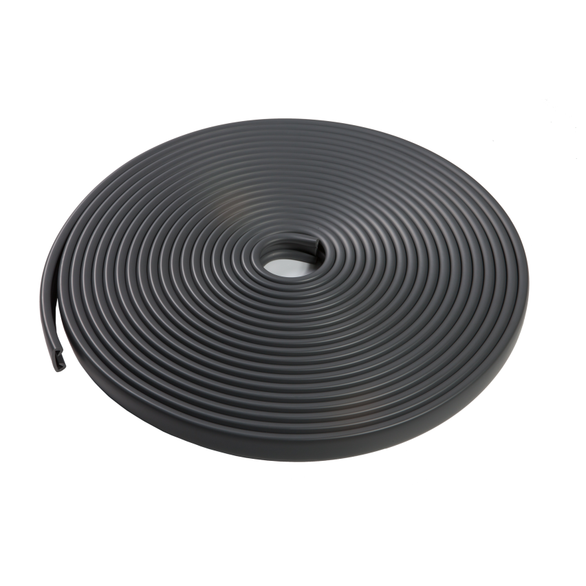 Balustradă din PVC, balustradă pentru scări, balustradă pentru scări, PREMIUM, 40x8mm, gri închis, 1m