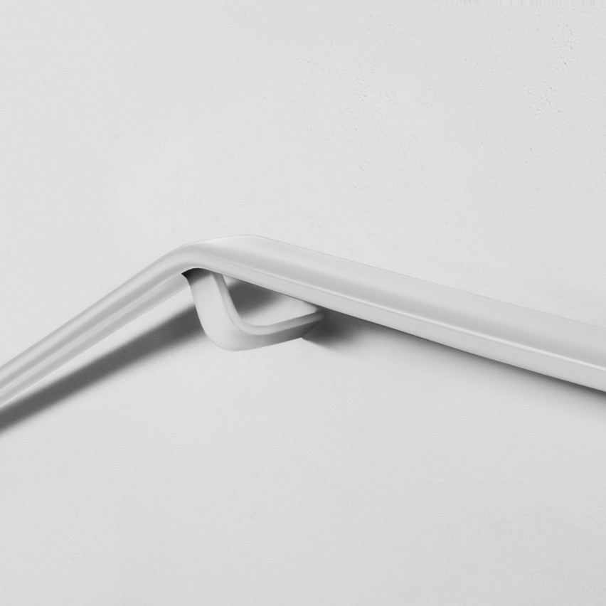 Balustradă din PVC, balustradă pentru scări, balustradă pentru scări, PREMIUM, 40x8mm, alb, 1m