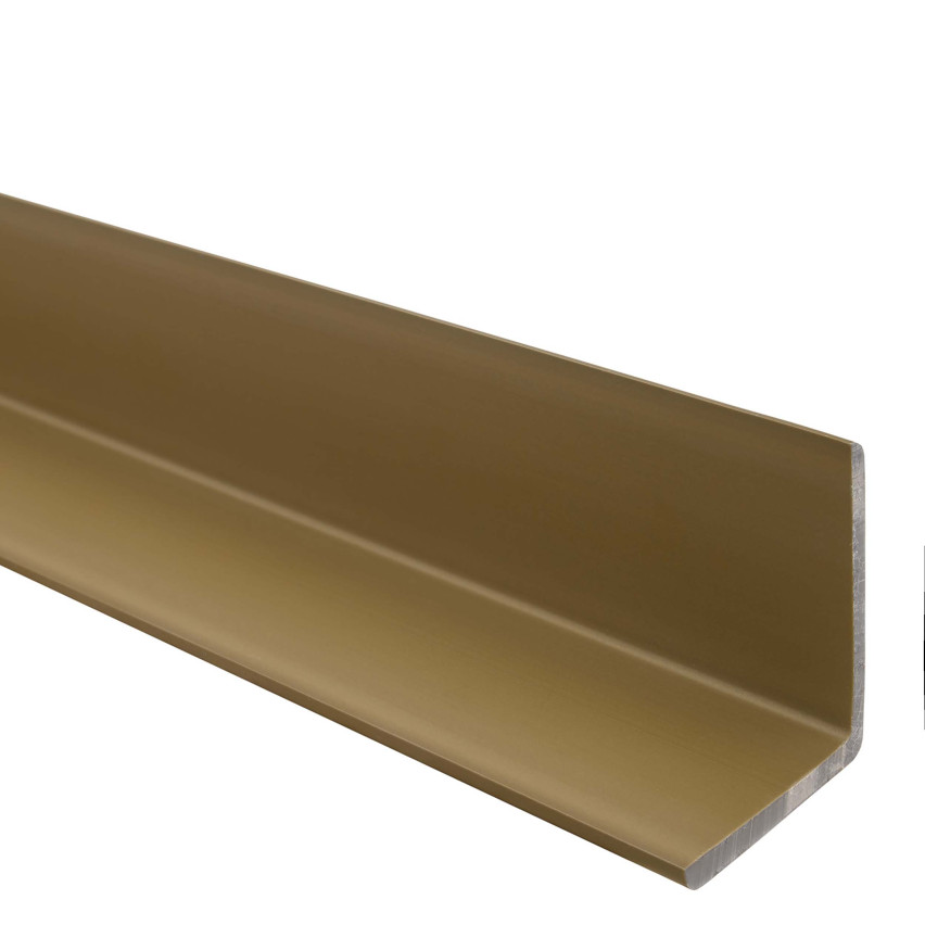 Profil unghiular din PVC, plastic, protecție de margine, alamă