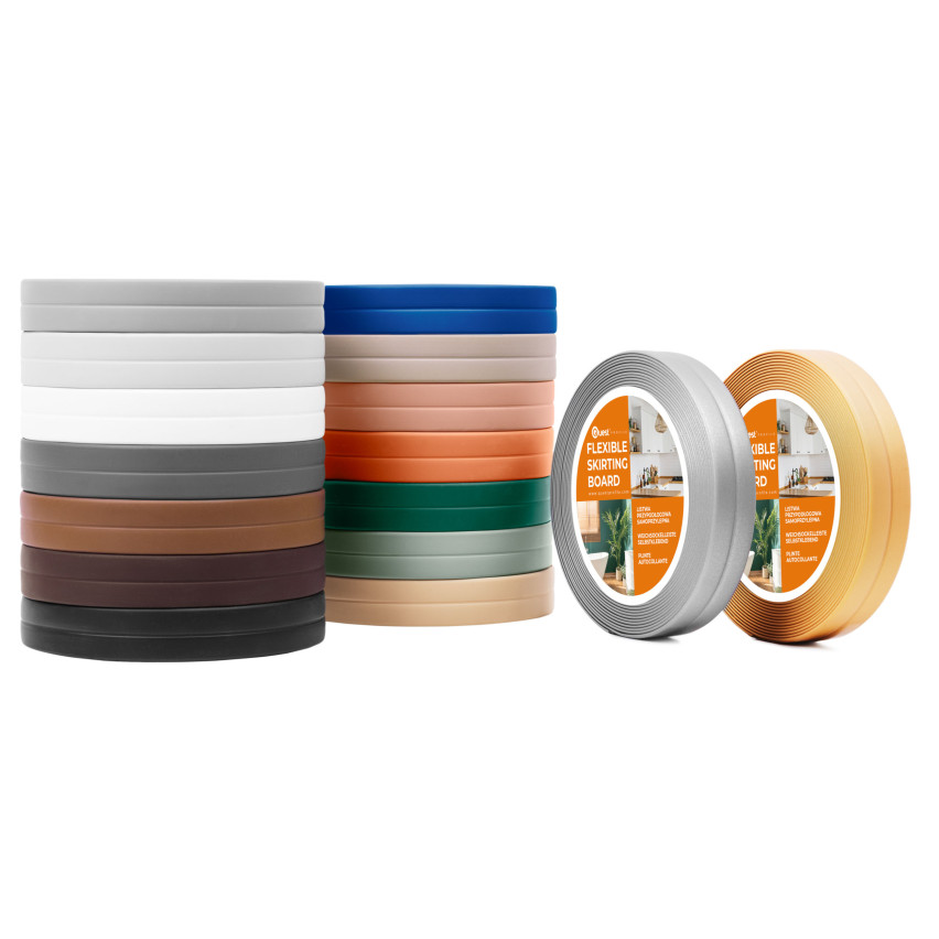 Plinta moale autoadezivă moale 10x10mm pentru bucătărie și baie Bandă de etanșare a îmbinărilor din PVC verde 5m