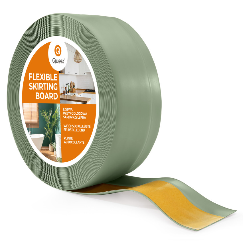 Plintă autoadezivă din PVC 50x20mm verde deschis