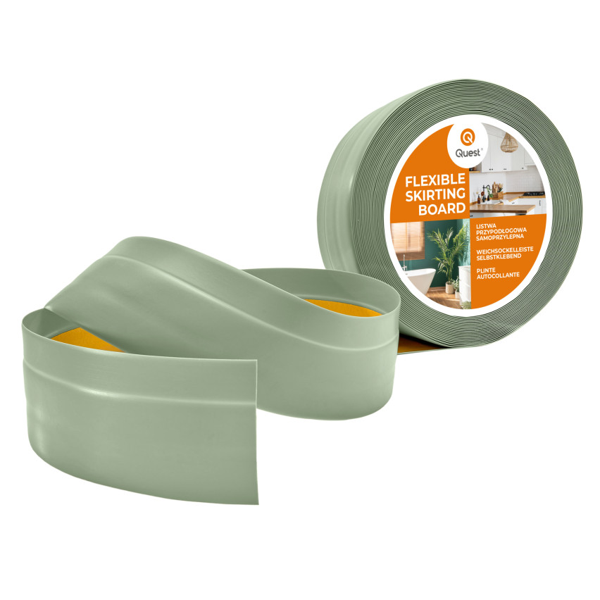 Plintă autoadezivă din PVC 50x20mm verde deschis