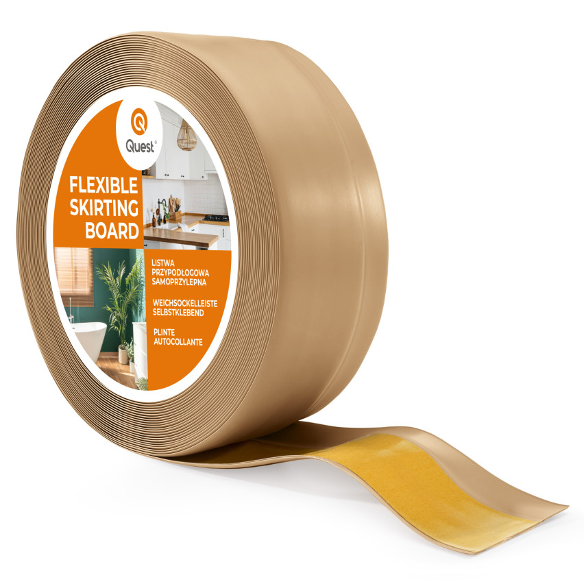 Plintă autoadezivă din PVC 50x20mm culoarea nisipului