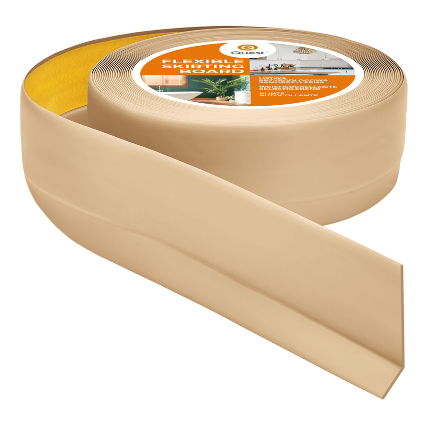Plintă autoadezivă din PVC 50x20mm culoarea nisipului