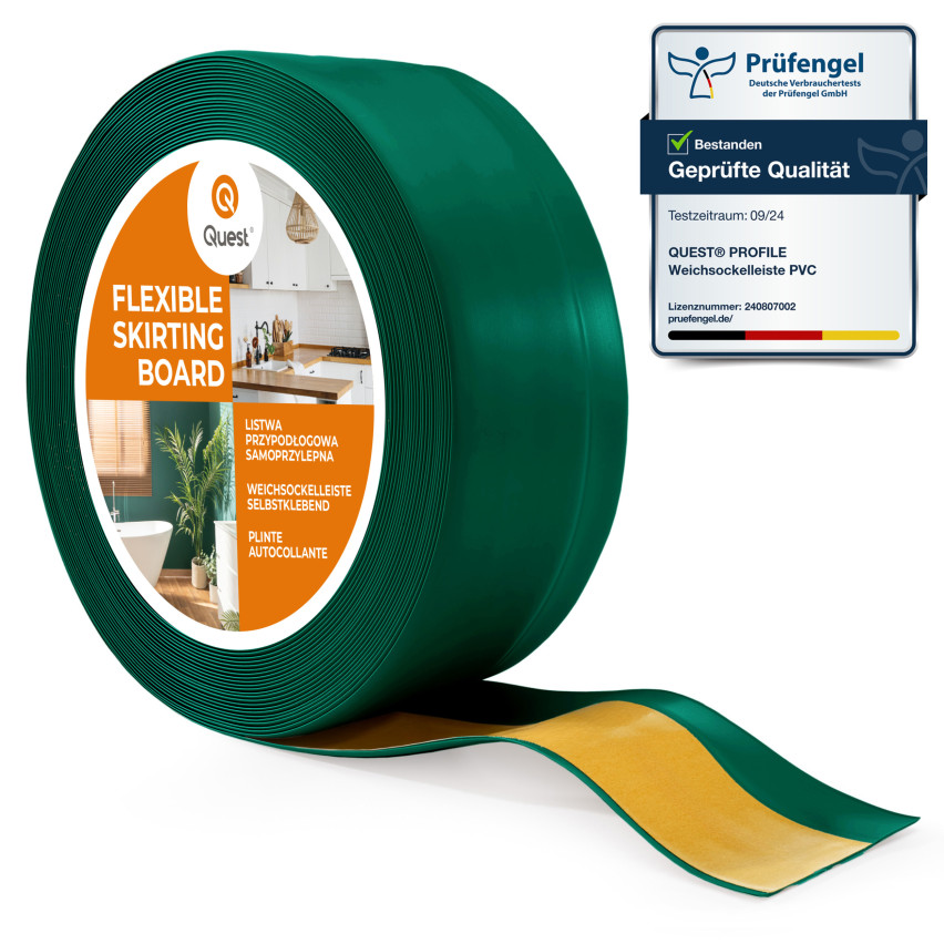 Plintă autoadezivă din PVC 50x20mm verde