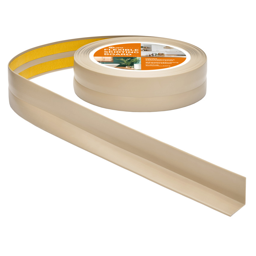 Listă de finisare autoadezivă din PVC, bej
