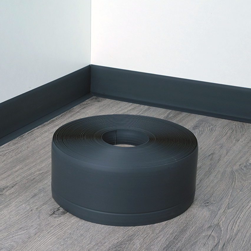 Plinta moale, Plinta flexibilă, Plinta de colț, PVC 70x20mm, gri închis