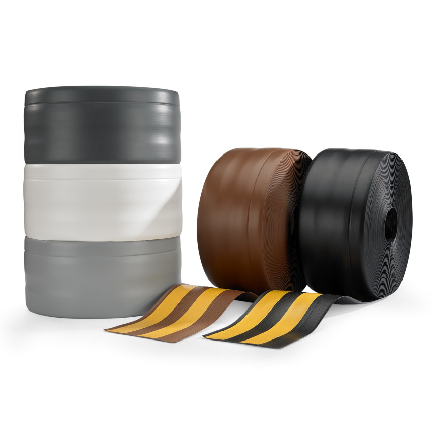 Plinta moale autoadezivă, plintă flexibilă pentru podea, plintă de colț, PVC, 100x25mm, maro