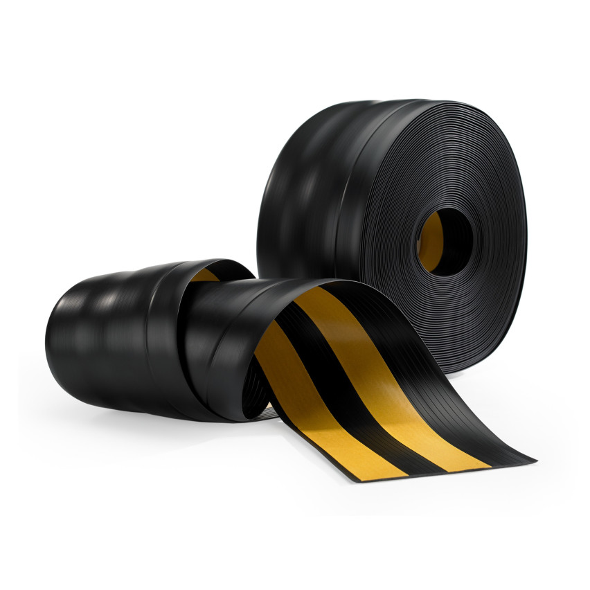 Plinta moale autoadezivă, plintă flexibilă pentru podea, plintă de colț, PVC, 100x25mm, negru