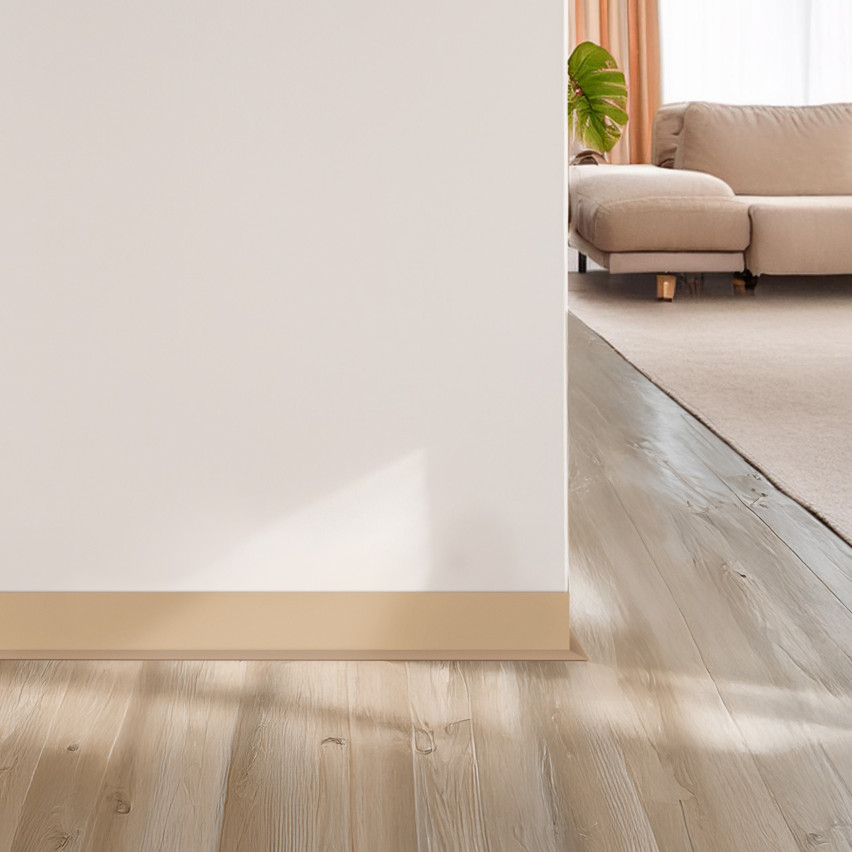 Plinta moale Autoadezivă, Plinta flexibilă, Plinta de colț, PVC, 70x20mm, nisip