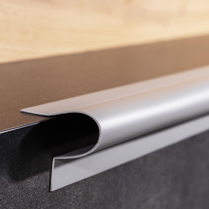 Listă multifuncțională PVC 6in1 – panou de finisaj autoadeziv, gri închis