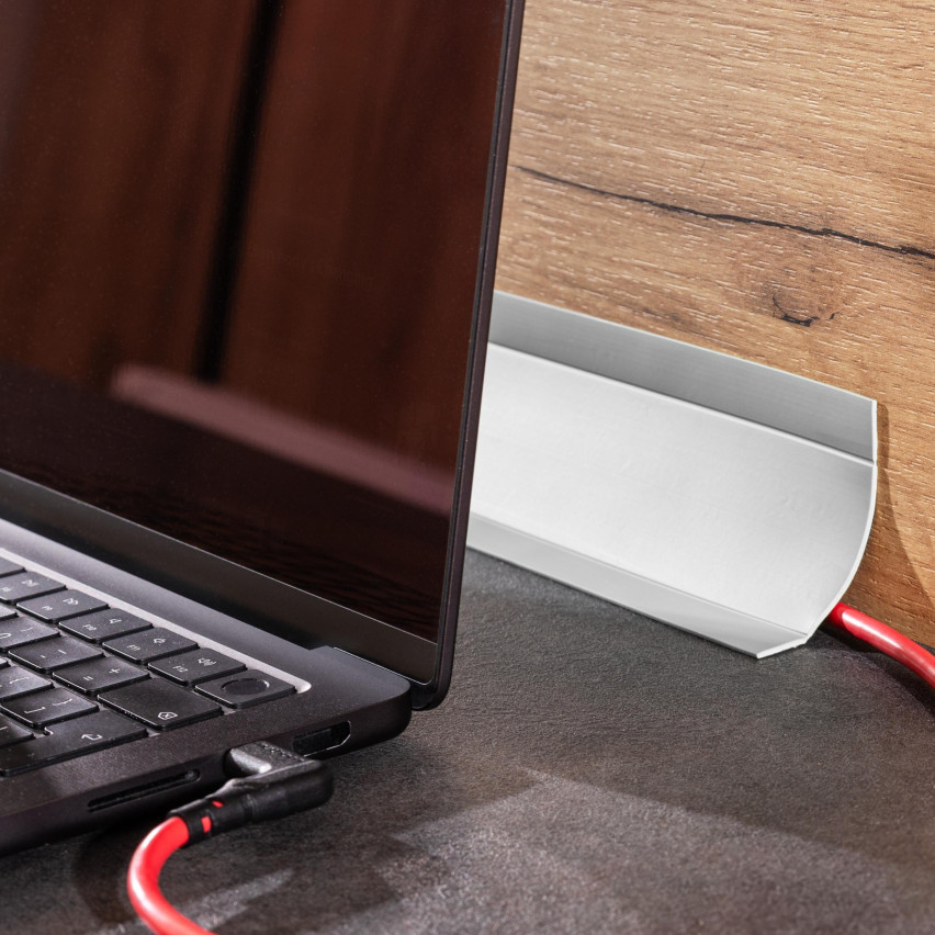 Listă multifuncțională PVC 6in1 – panou de finisaj autoadeziv, gri închis