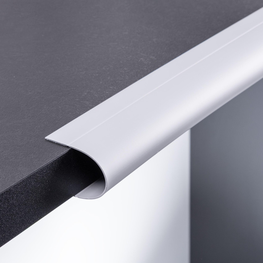 Listă multifuncțională PVC 6in1 – panou de finisaj autoadeziv, gri închis