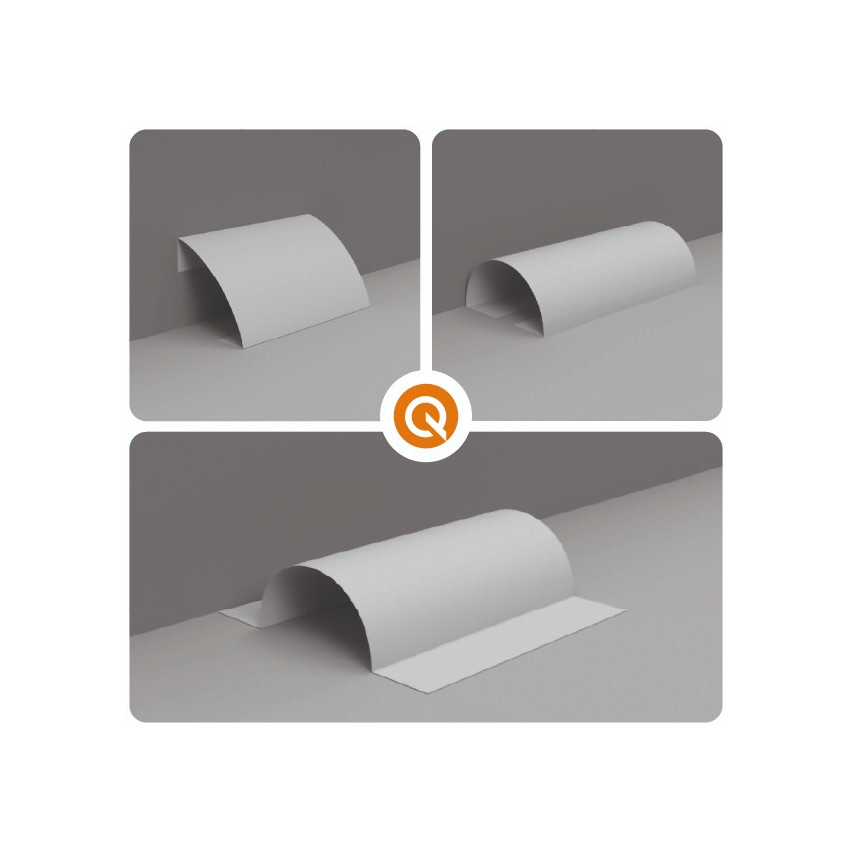 Listă multifuncțională PVC 6in1 – panou de finisaj autoadeziv, verde deschis