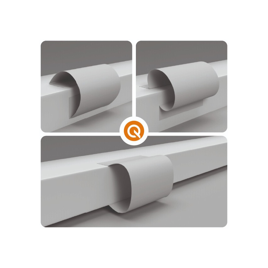 Listă multifuncțională PVC 6in1 – panou de finisaj autoadeziv, verde deschis
