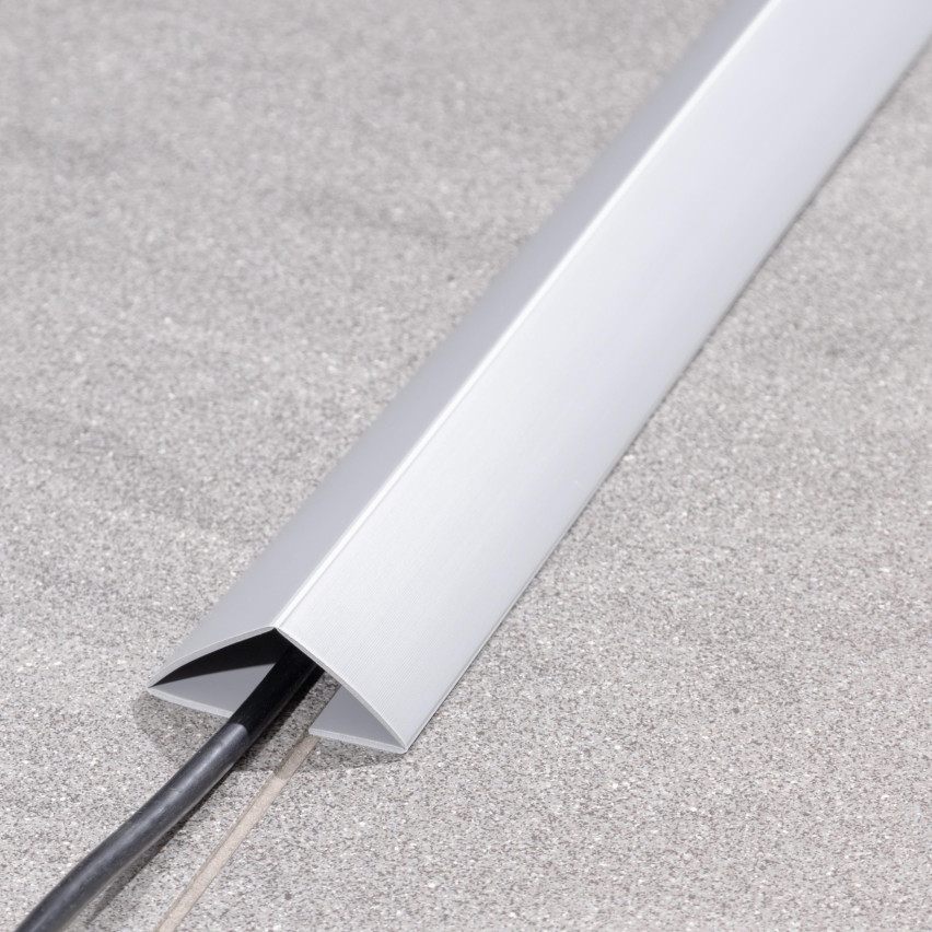 Baghetă Multifuncțională din PVC 4în1 – Panou de Finisare Autocolant, Gri