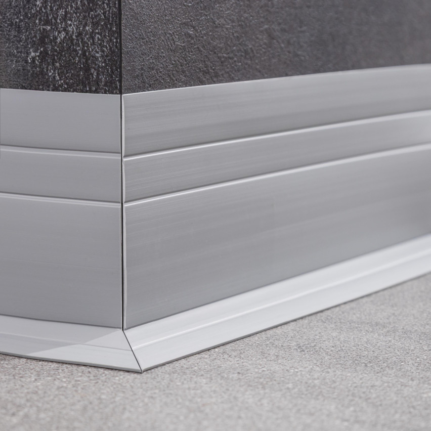 Baghetă Multifuncțională din PVC 2în1 – Panou de Finisaj Autocolant, 110Mm, Verde Deschis