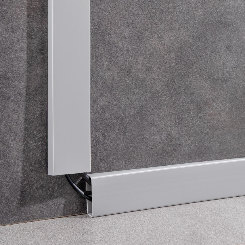 Baghetă Multifuncțională din PVC 2în1 – Panou de Finisaj Autocolant, 110Mm, Verde Deschis