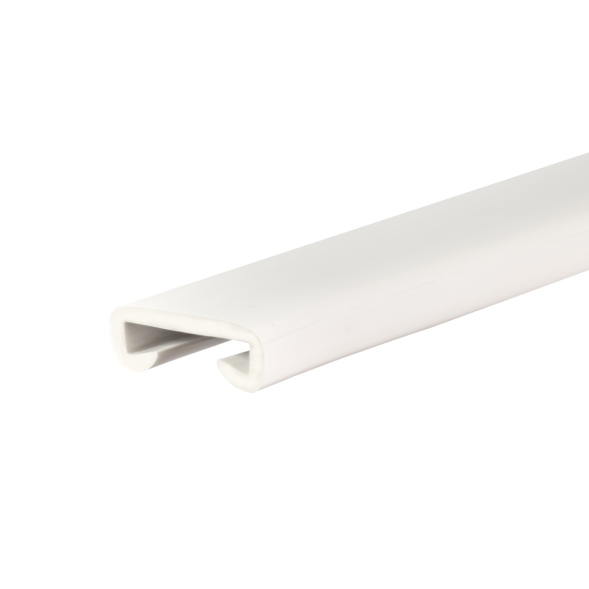 Balustradă din PVC, balustradă pentru scări, balustradă pentru scări, PREMIUM, 40x8mm, alb, 1m