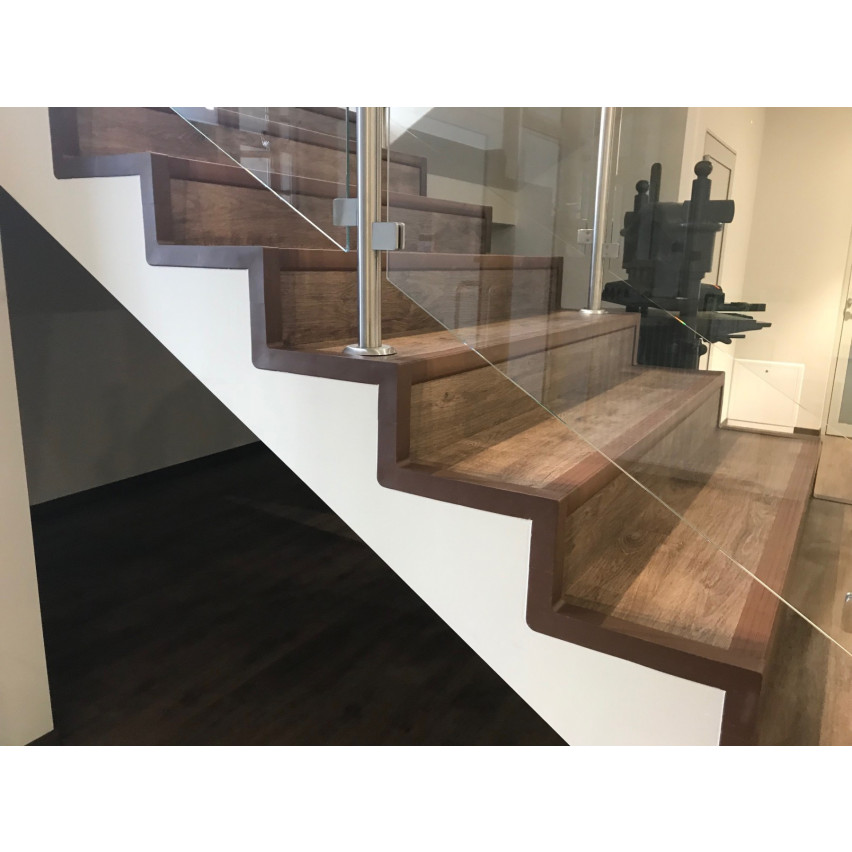 Set pentru finisarea scărilor din PVC gri închis