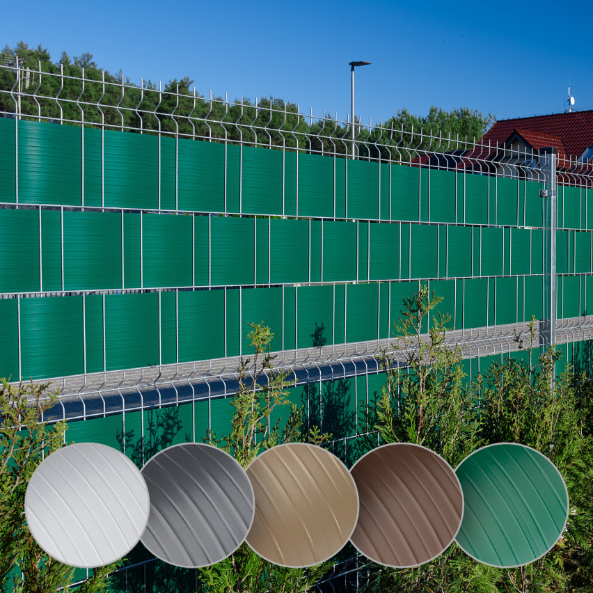 Bandă de gard Quest® Lux 900 g/m², 19cm Verde RAL 6005