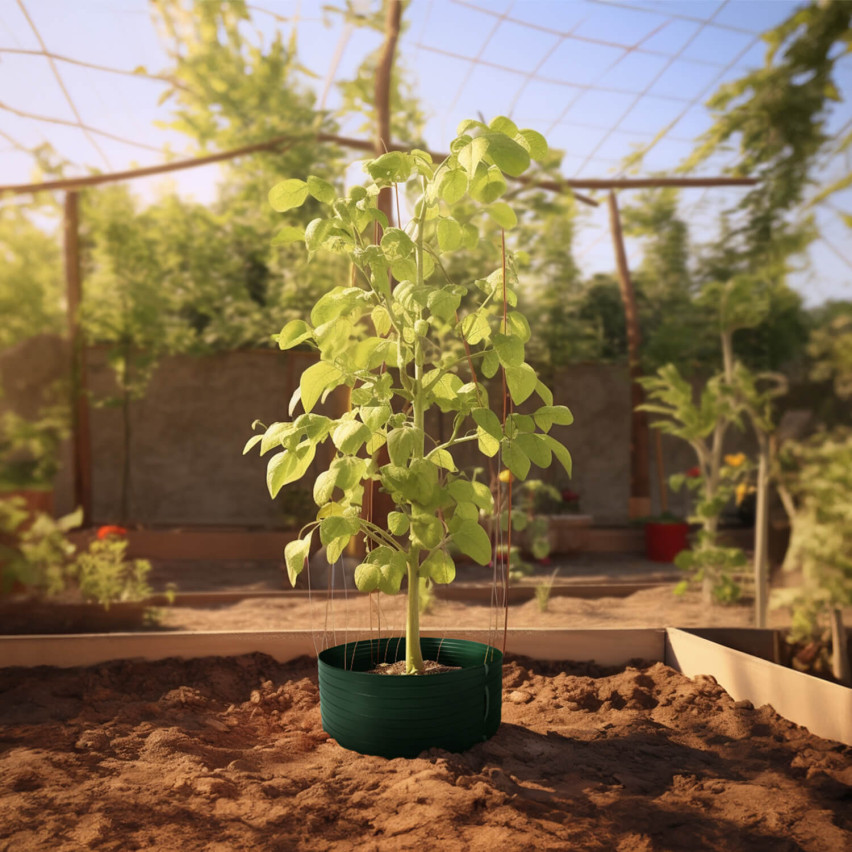 Cerc de irigații din PVC - inel de cultivare - bej