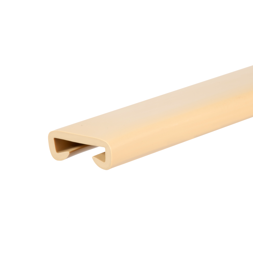 Balustradă din PVC, balustradă pentru scări, balustradă pentru scări, PREMIUM, 40x8mm, crem, 1m