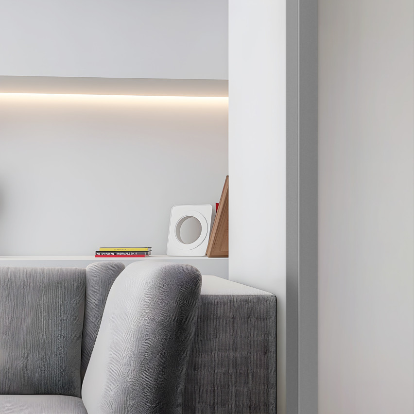 Profil unghiular din PVC, protecție autoadezivă pentru margini, protecție pentru colțuri, bej