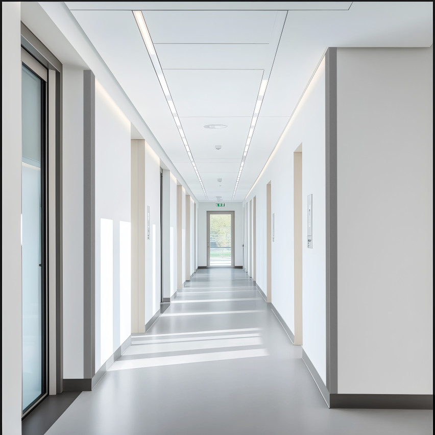 PVC Profil unghiular dur, plastic, protecție pentru margini, alb