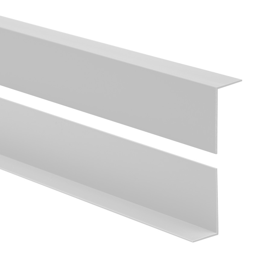  Profil de colț PVC, inegal, protecție margine, protecție colț, gri