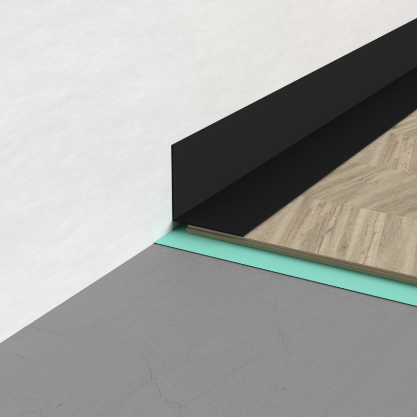  Profil de colț PVC, inegal, protecție margine, protecție colț, negru