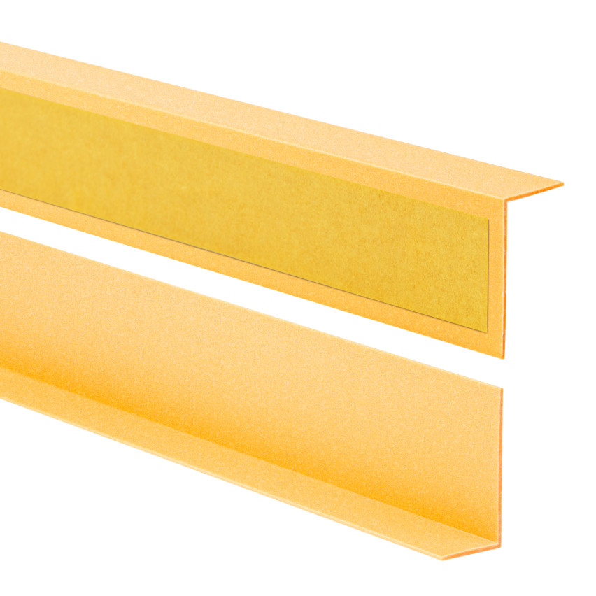  Profil de colț PVC, inegal, lipit pe exterior, protecție colț, auriu