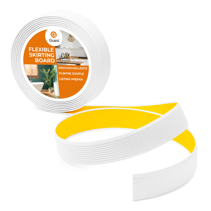 Profil PVC antiderapant autoadeziv, striat, LAP3, 35mm, 5m, alb