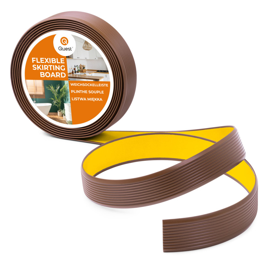 Profil PVC antiderapant autoadeziv, striat, LAP3, 35mm, 5m, maro