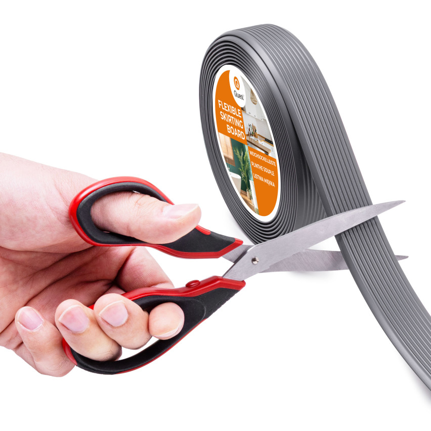 Profil PVC antiderapant autoadeziv, striat, LAP3, 35mm, 5m, gri închis