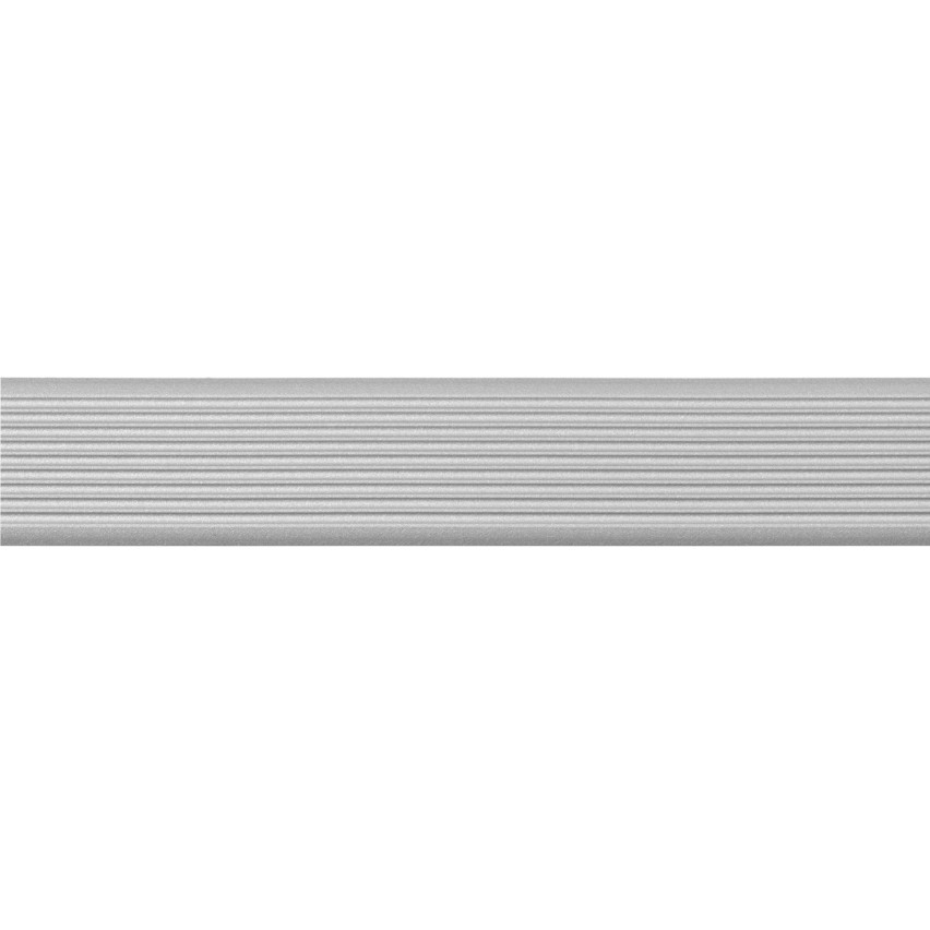 Profil PVC antiderapant autoadeziv, striat, LAP3, 35mm, 5m, argintiu