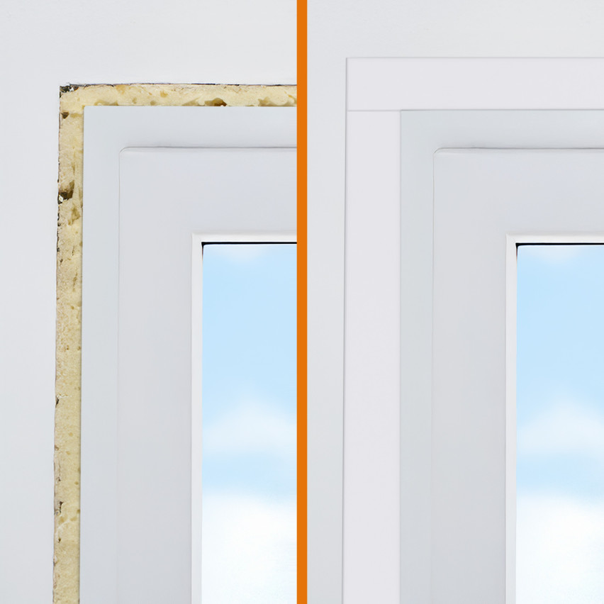 Bandă de acoperire a ferestrei, autoadezivă, antracit