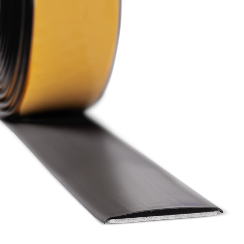 Prag și benzi de dilatare, PVC autoadeziv, negru