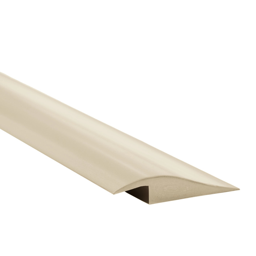 Profil rampă flexibil din PVC pentru plăci, covoare, bej