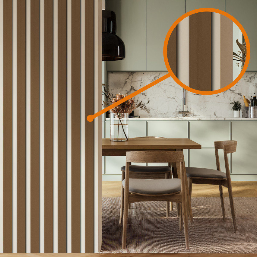 Bară plată din PVC dur cu adeziv, gri, 10 m