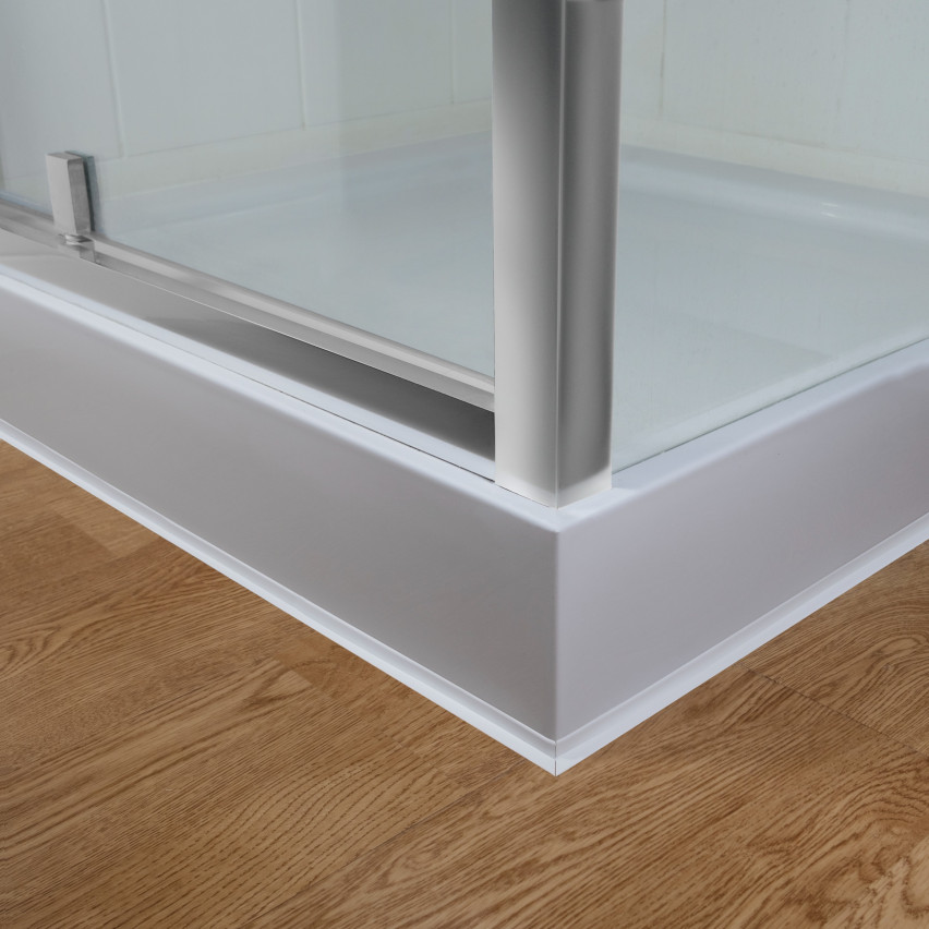 Plinta moale autoadezivă moale 10x10mm pentru bucătărie și baie Bandă de etanșare a îmbinărilor din PVC Silver 5m