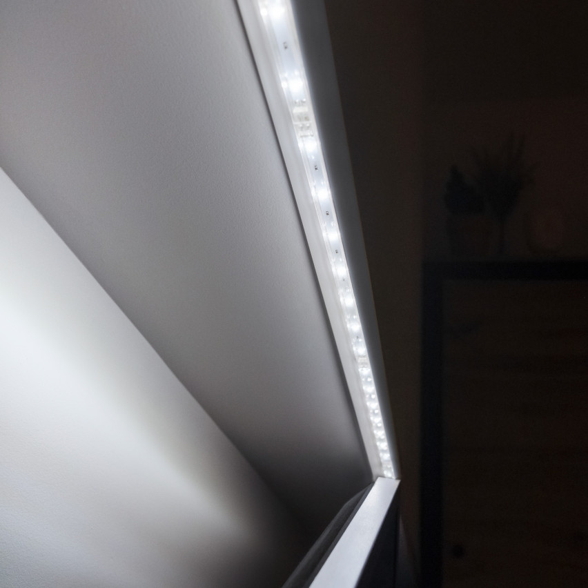 Capac pentru șină de perdea, Capac pentru șină de perdea 2m alb 