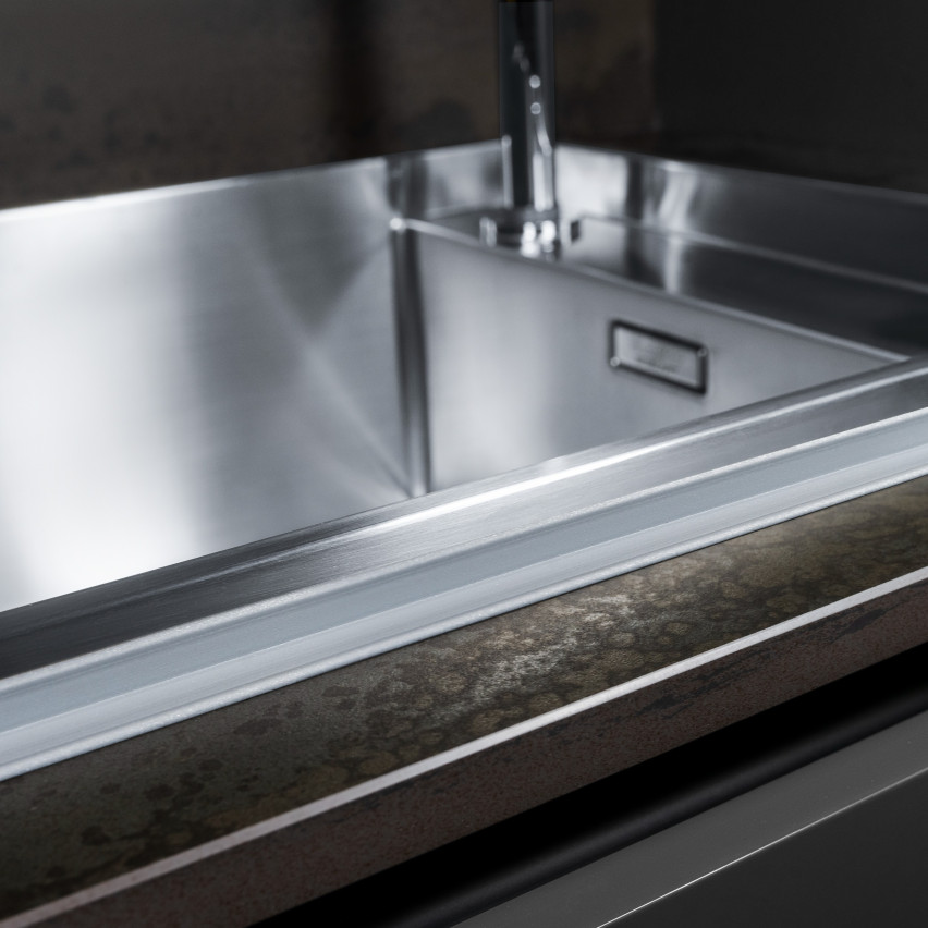 Plinta moale autoadezivă moale 10x10mm pentru bucătărie și baie Bandă de etanșare a îmbinărilor din PVC Silver 5m