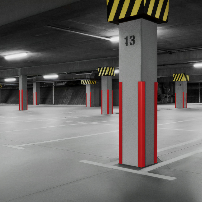 Profil unghiular din PVC, plastic, protecție pentru margini, negru