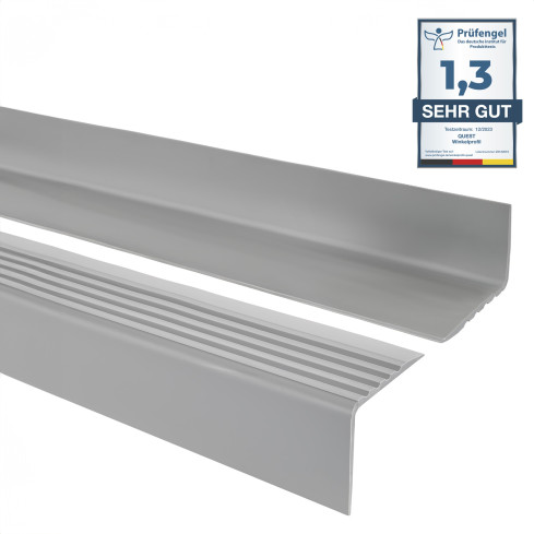 Profil antiderapant pentru scări 50x42mm, 150cm, gri